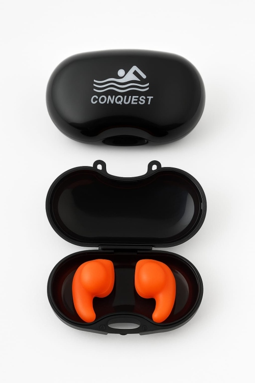 سدادات اذن سيليكون من كونكويست مع علبة فاخرة