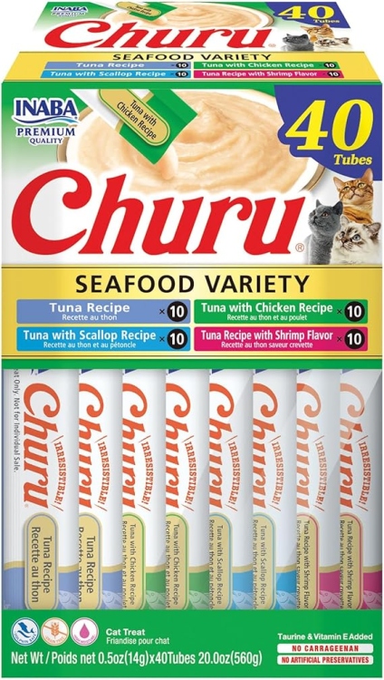 NABA Churu Cat Treats, Grain-Free, Lickable