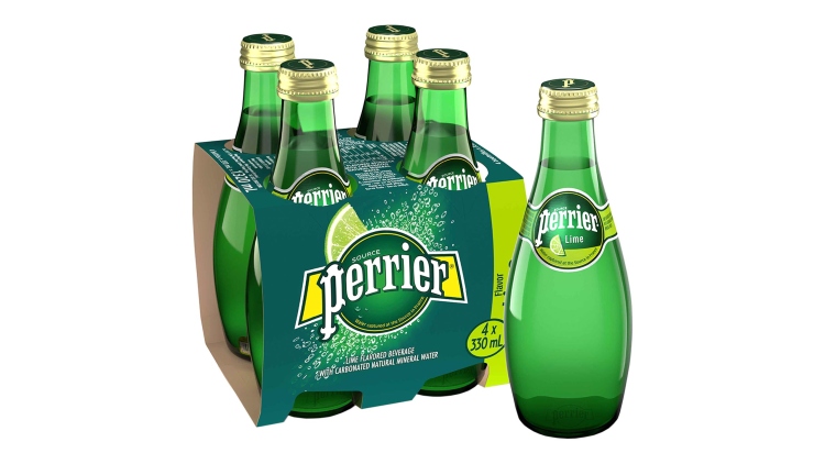 Perrier  Mineral Sparkling Water Lime 330ml x 4