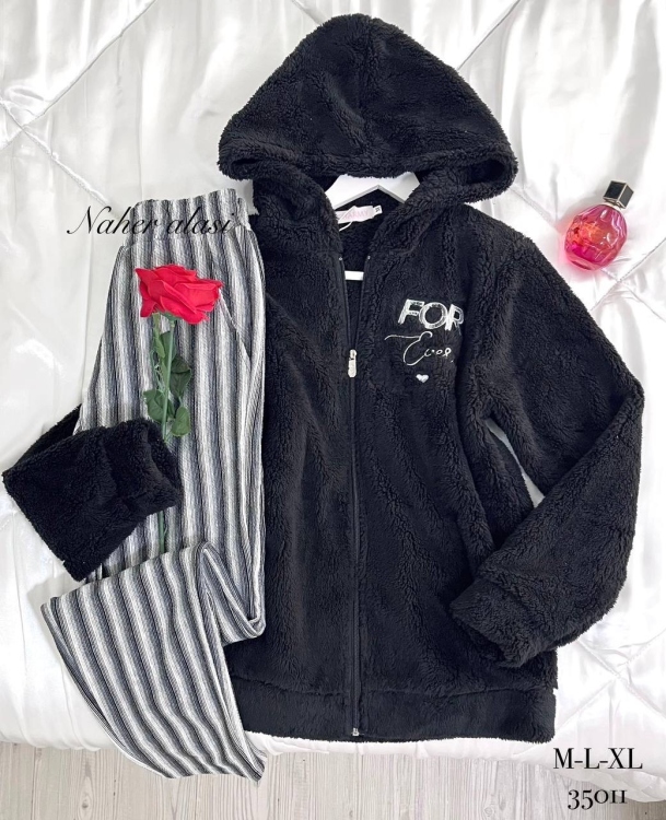 بيجامه فرو بنطلون مصوف ليكرا 