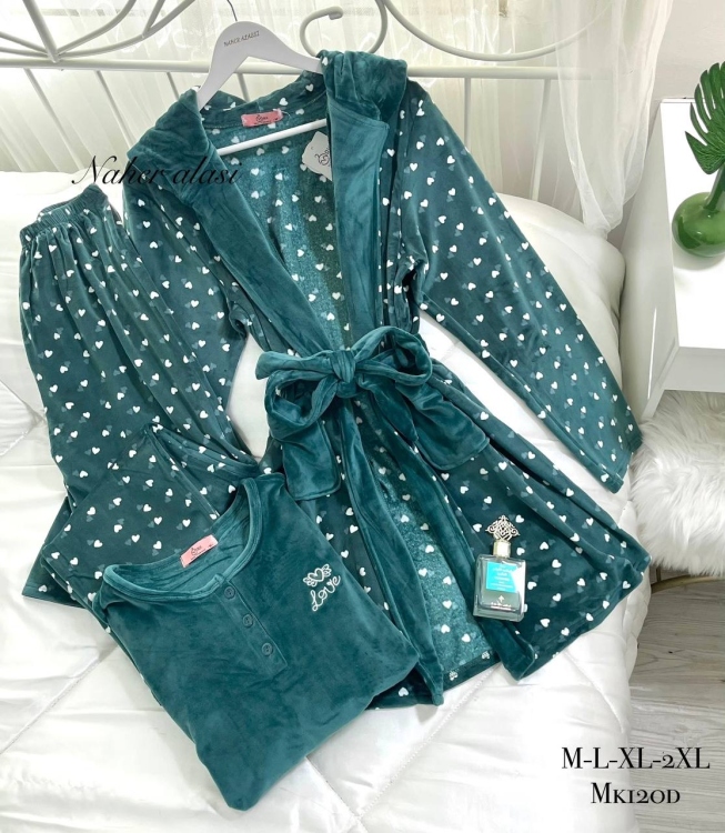 بيجامه مخمل مبطن 