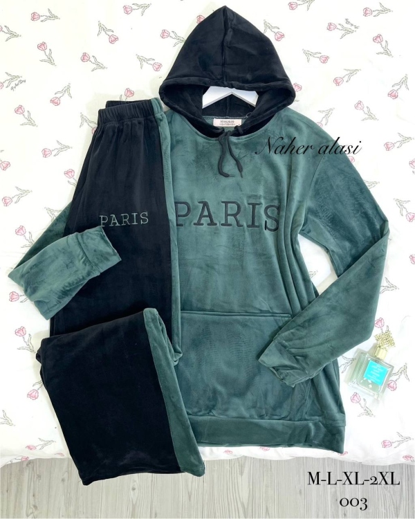 بيجامه مخمل مبطن سميك 