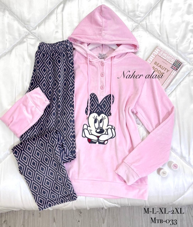 بيجامه مخمل مبطن سميك 