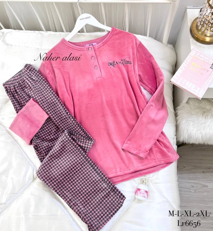 بيجامه مخمل مبطن سميك 