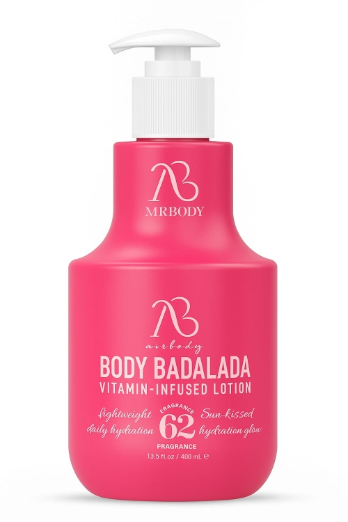 لوشن AIRBODE الغني بالفيتامينات بنكهة برائحة الفراولة  بحجم 400 مل