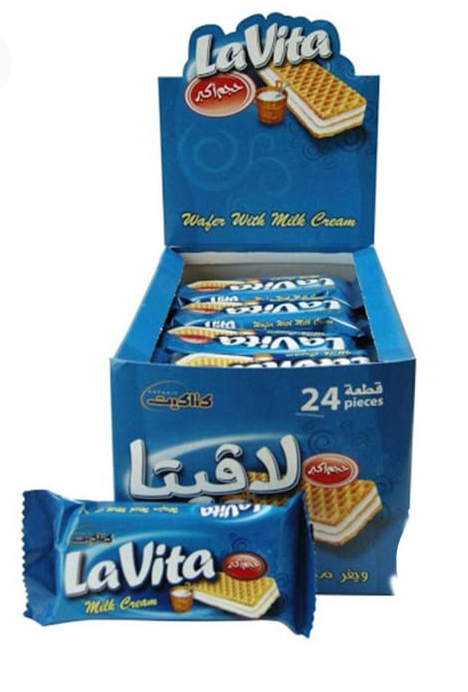 لافيتا ويفر الحليب 22غ*24 عدد