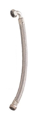 بربيج كروم  مع كوع 1 انش  للطابات    Flexible Hose