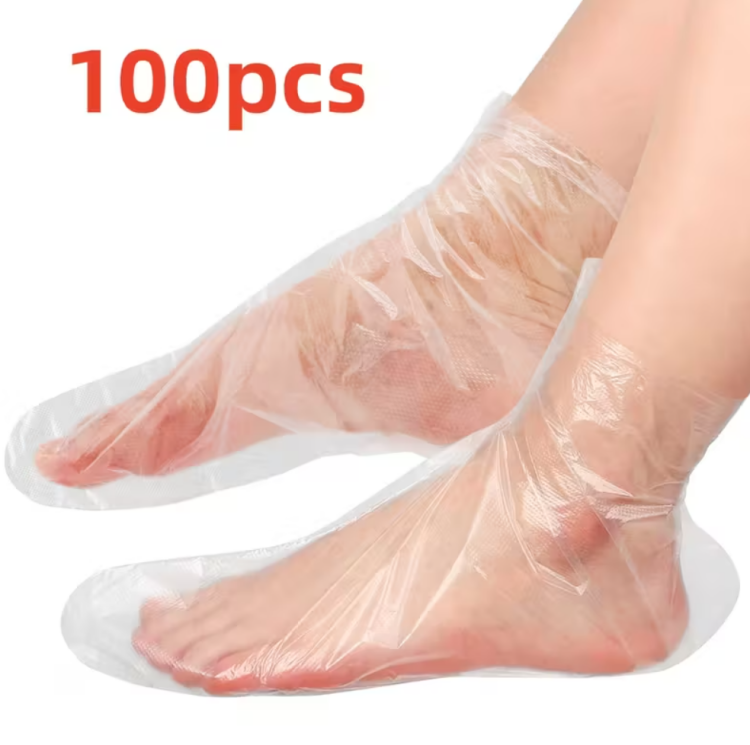 100 Pcs Disposable Transparent Foot Bags