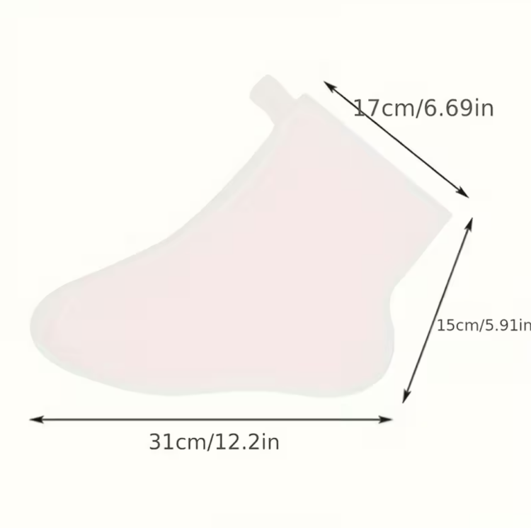100 Pcs Disposable Transparent Foot Bags