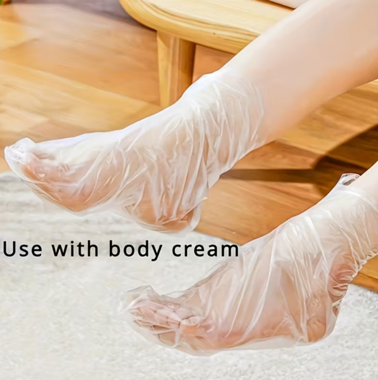 100 Pcs Disposable Transparent Foot Bags