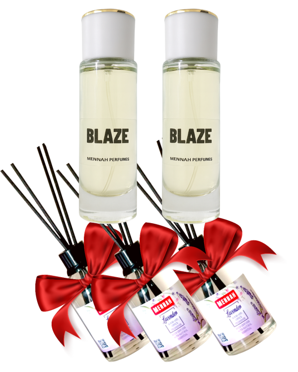 عطر شخصي 2 زجاحة مع هدية معطر عيدان عدد 3 علبة 