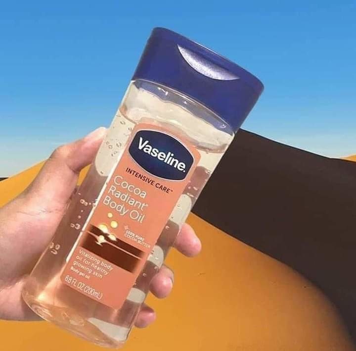 زيت جل فازلين للجسم vaseline cocoa radiant body gel oil