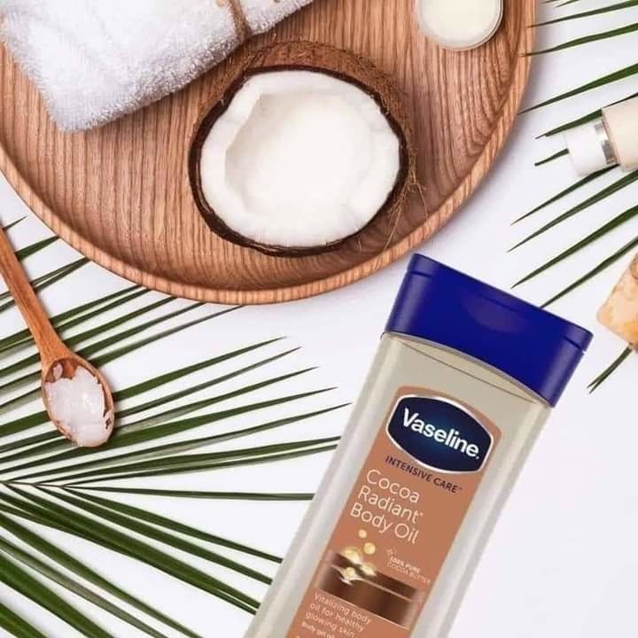 زيت جل فازلين للجسم vaseline cocoa radiant body gel oil
