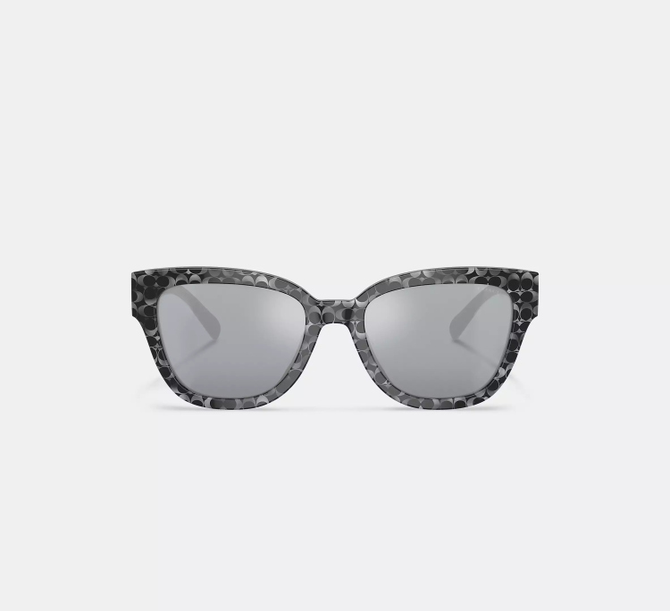 EyeframesInt-COACH-CL920 - Signature Round Sunglasses - Assorted Colors