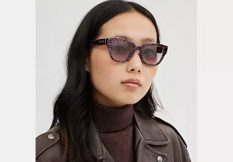 EyeframesInt-COACH-CL920 - Signature Round Sunglasses - Assorted Colors