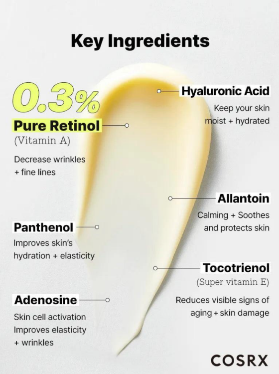 COSRX, The Retinol 0.3 Cream