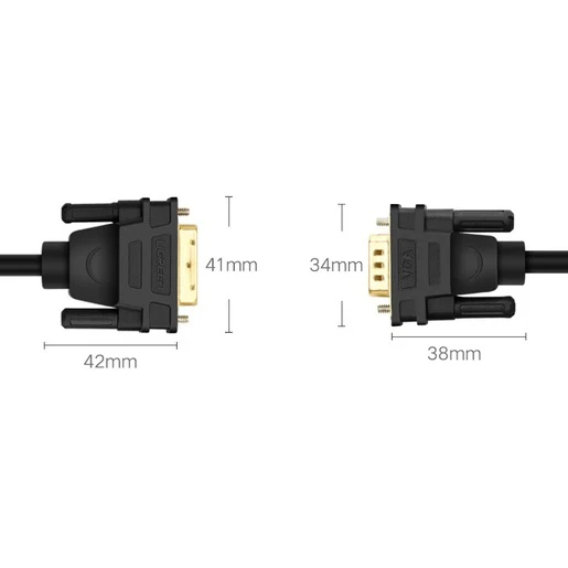 UGREEN MM118 30838 DVI 24+1 TO VGA MALE TO MALE CABLE 1.5M
