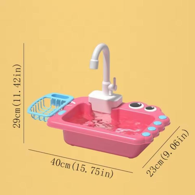 مجلى الاطفال مع حنفية ماء تعمل 