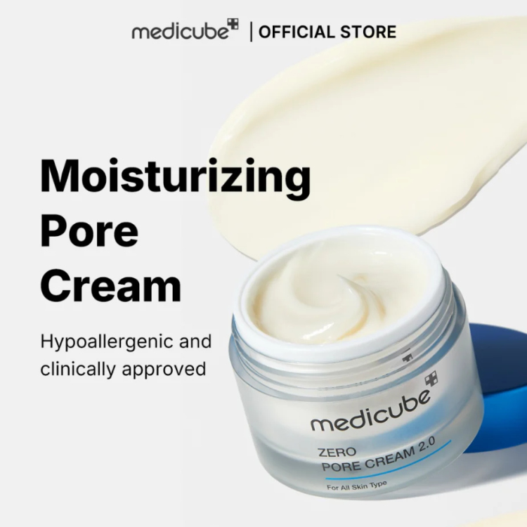 Medicube zero pore cream 2.0 كريم مرطب لتحكم بالمسام ولمعان البشرة الدهنية