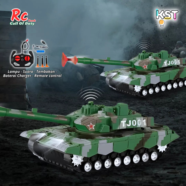 لعبة دبابة عسكرية للأطفال شحن مع قاذف 