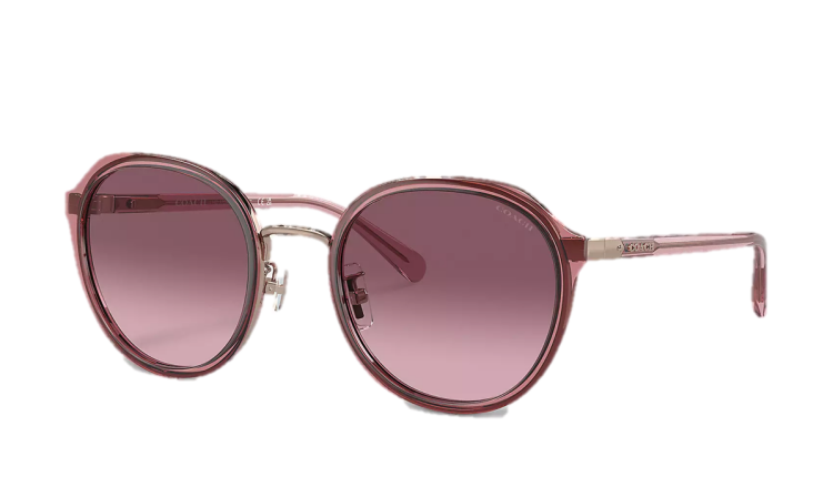 EyeframesInt-COACH-CL924 - Hangtag Geometric Round Sunglasses - Assorted Colors
