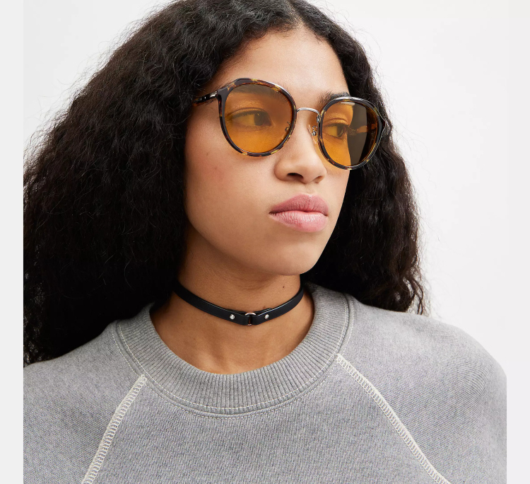 EyeframesInt-COACH-CL924 - Hangtag Geometric Round Sunglasses - Assorted Colors