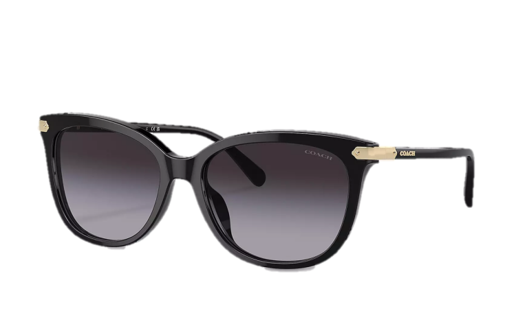  EyeframesInt-COACH-CL926 - Wrap Around Hangtag Square Sunglasses - Assorted Colors