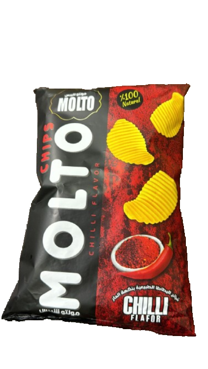 مولتو شيبس بنكهة الحار 160غم