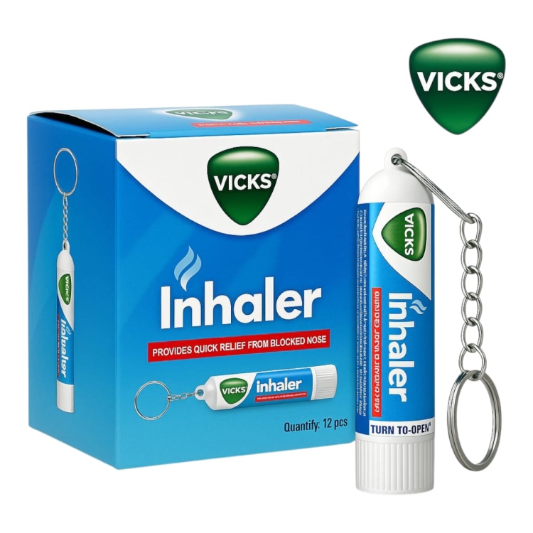 فيكس انهيلر اصابع ميدالية عدد 12 قطعة للزكام واعراض البرد 