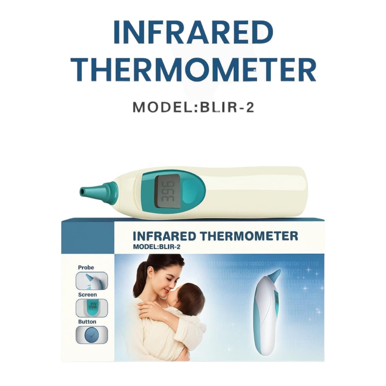 ميزان حرارة دقيق وسريع بالاشعة تحت الحمراء لصغار والكبار 
