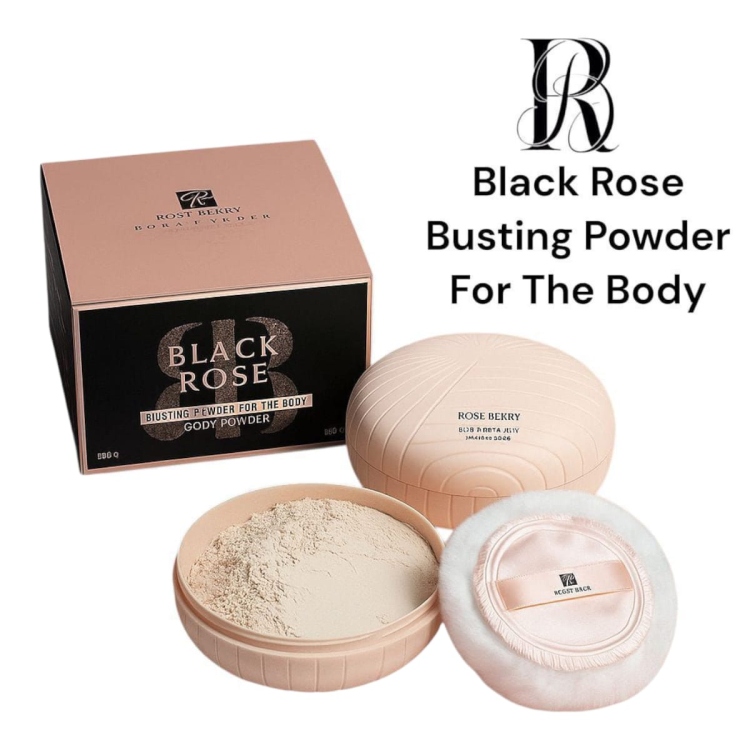 بودرة معطرة للجسم  بتركيز عالي بلاك من الروز بيري بحجم 200 غم