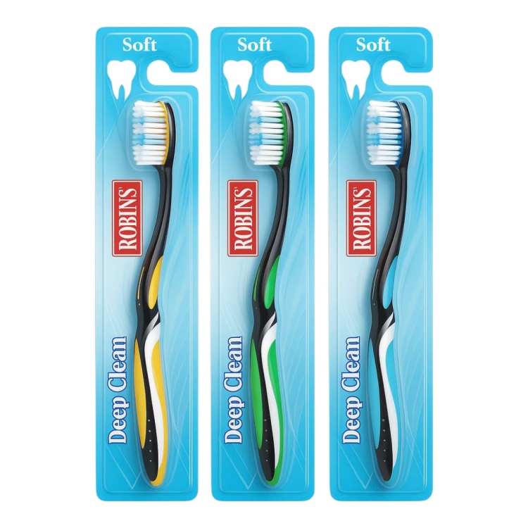 فرشاة أسنان  روبنز  بشعيرات ناعمة ومتدرجة