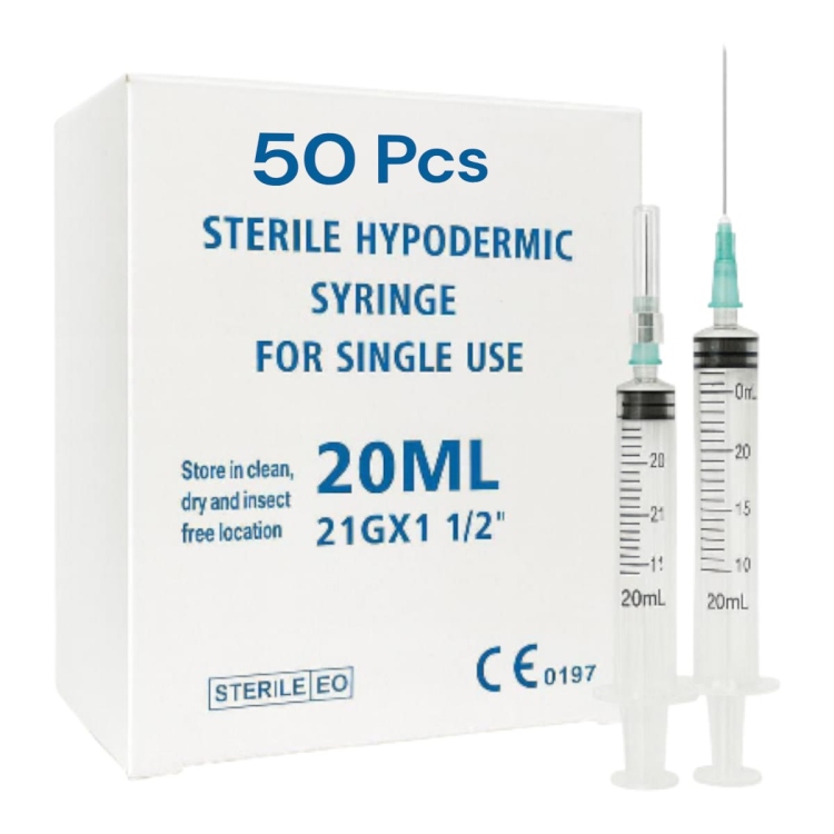 بوكس سرنجات 20 مل عدد 50 قطعة