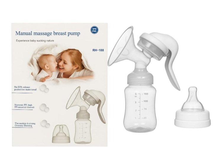 شفاط حليب يدوي مع رضاعة عالي الجودة