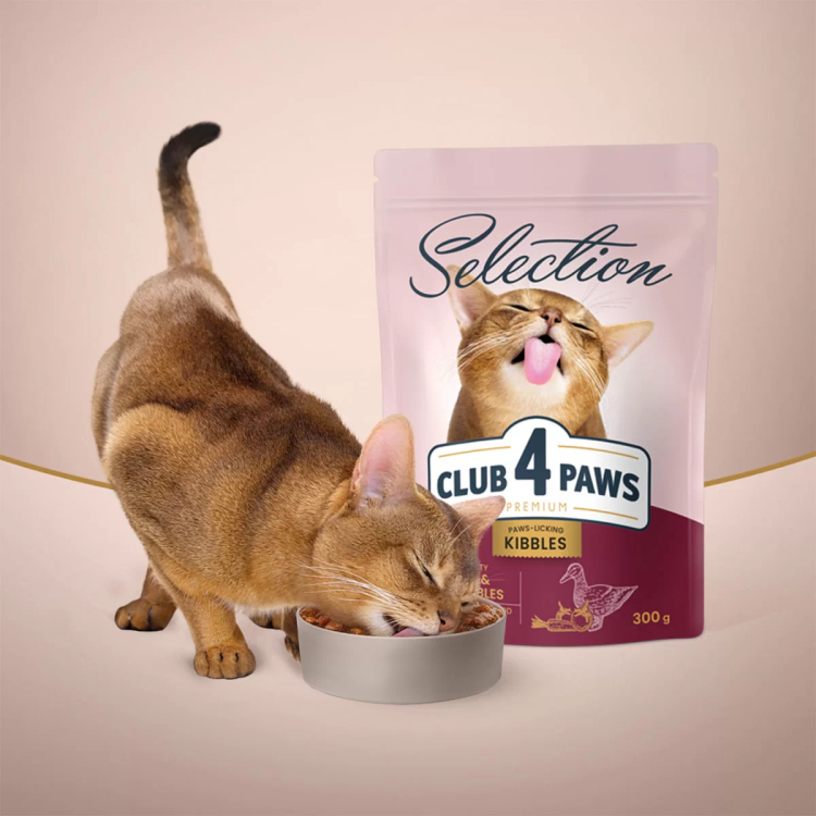 CLUB 4 PAWS Premium Selection with duck and vegetables, 300g
