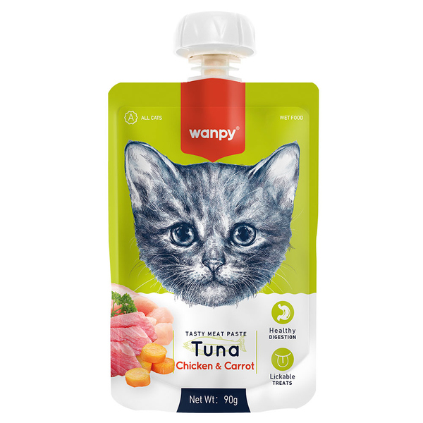 Wanpy cat creamy Tuna& chicken &carrot  piwp-038