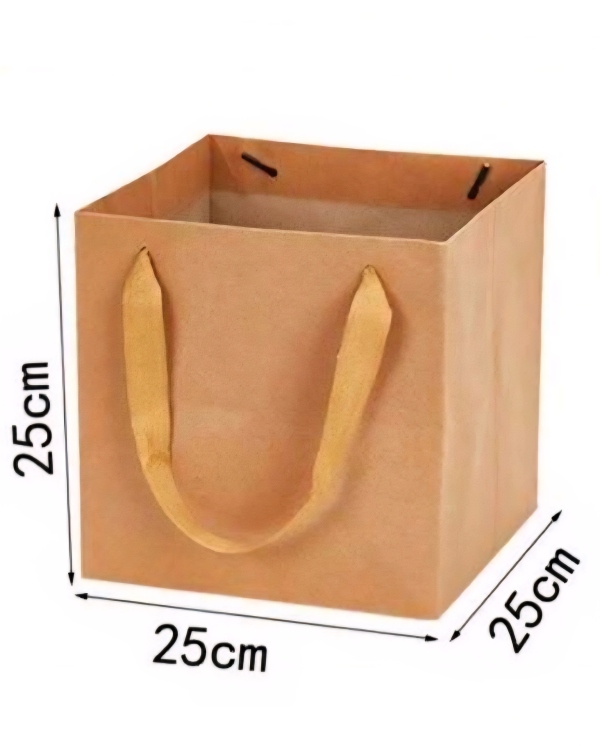 اكياس كرتون قاعده عريضه 25×25×25سم عدد 12