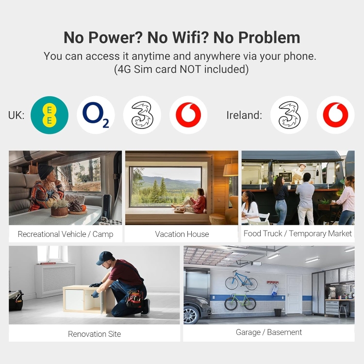 EZVIZ CB2 2K SIM 4G INDOOR  -BATTERY 2000 MAH - (UP TO 512GB)