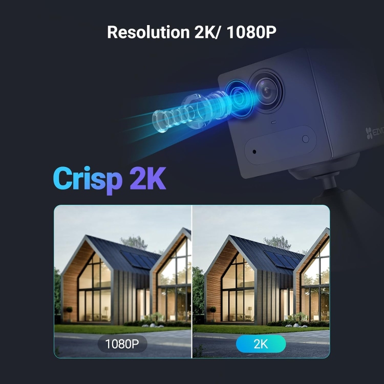 EZVIZ CB2 2K SIM 4G INDOOR  -BATTERY 2000 MAH - (UP TO 512GB)