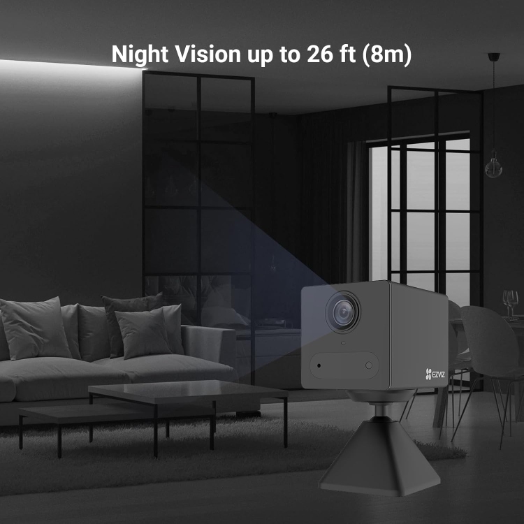 EZVIZ CB2 2K SIM 4G INDOOR  -BATTERY 2000 MAH - (UP TO 512GB)