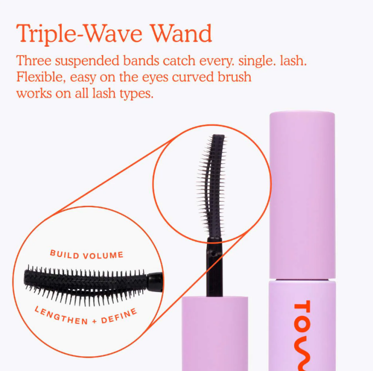 Tower 28 Beauty, MakeWaves Lengthening + Volumizing Mascara 