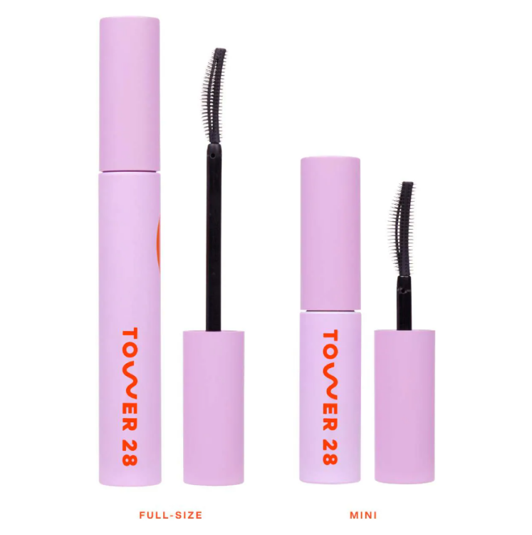 Tower 28 Beauty, MakeWaves Lengthening + Volumizing Mascara 