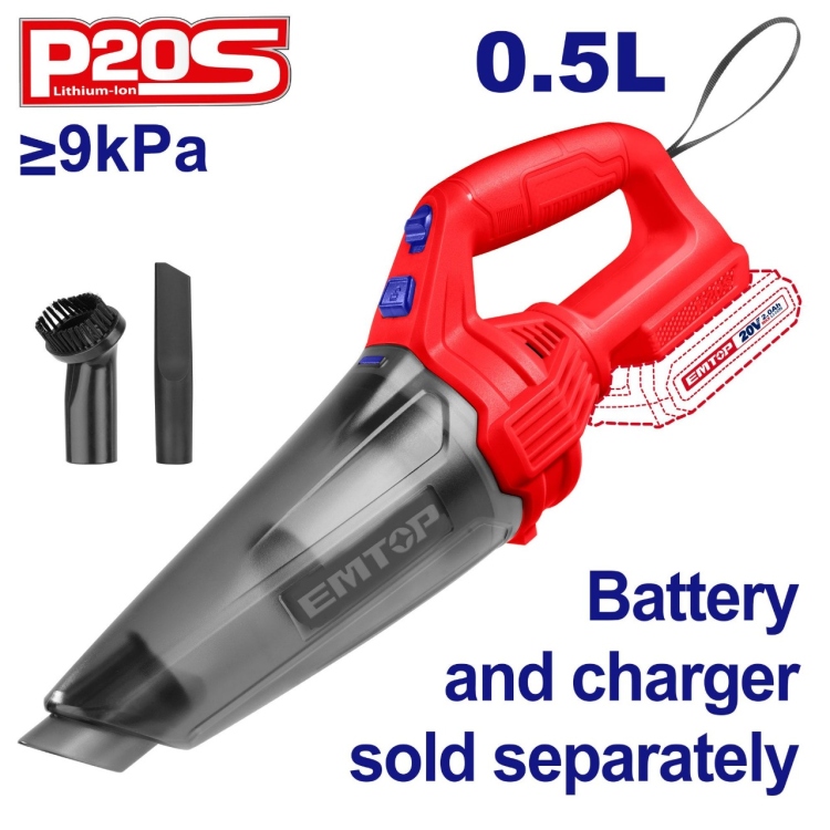 مكنسه شحن  بدون بطاريه 20 V مع 2 قطعه   ELVC201261