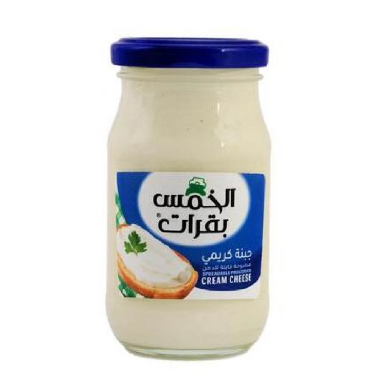 الخمس بقرات جبنة دهن 200غ