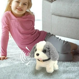 لعبة الكلب الصغير مع حبل ( بني ، زهري ، ابيض )