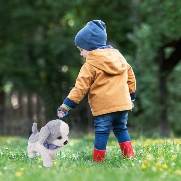 لعبة الكلب الصغير مع حبل ( بني ، زهري ، ابيض )