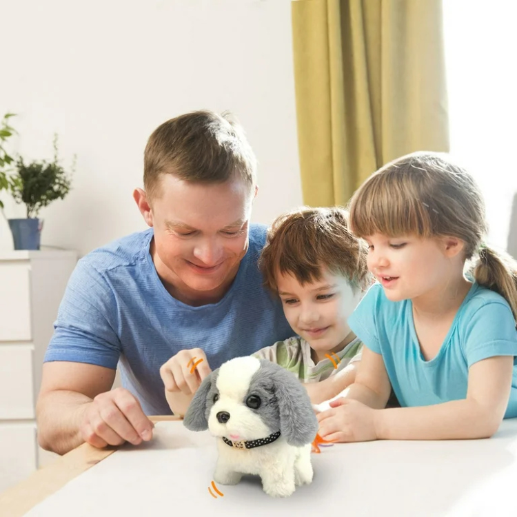 لعبة الكلب الصغير مع حبل ( بني ، زهري ، ابيض )