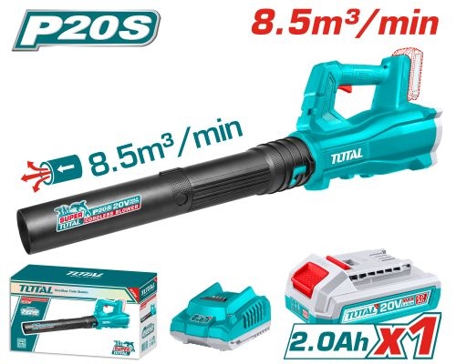 Total TABLI203235 بلور زراعي شحن 20 فولت مع بطارية وشاحن