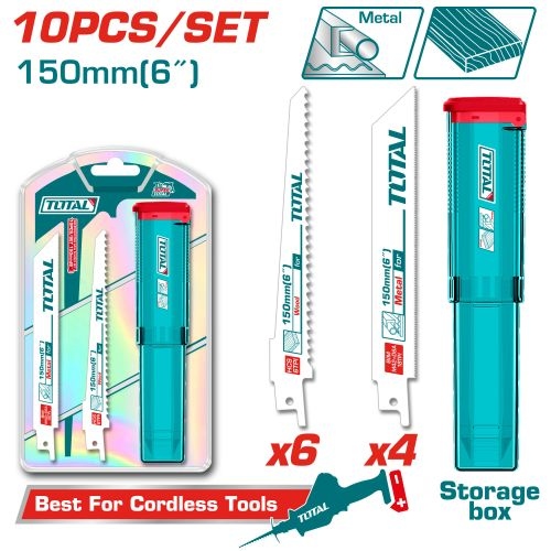 Total TAC521002 طقم نسلات منشار ترددي 10 قطع