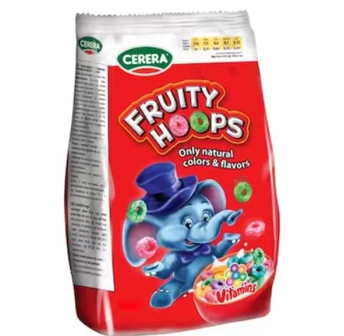 سيريرا بطعم الفواكة فقط بنكهات الألوان 500 غم